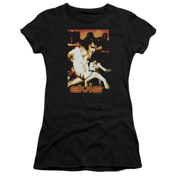 Elvis Presley Showman Premium Junior Women's T-Shirt Black