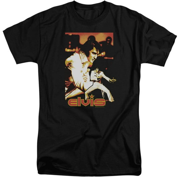 Elvis Presley Showman S/S Adult Tall Black