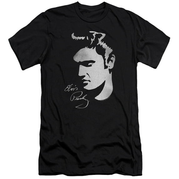 Elvis Presley - Simple Face - Premium Slim Fit Short Sleeve Shirt - X-Large