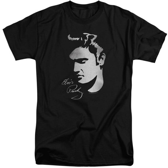 Elvis Presley - Simple Face - Tall Fit Short Sleeve Shirt - XX-Large