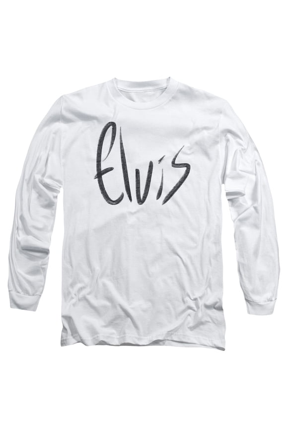 Elvis Presley - Sketchy Name - Long Sleeve Shirt - Small