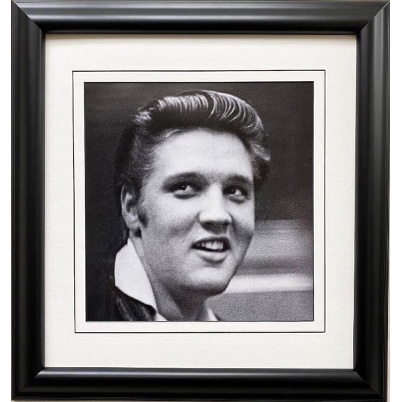Elvis Presley "Smiles at RCA Studios" Framed Litho Art Generic