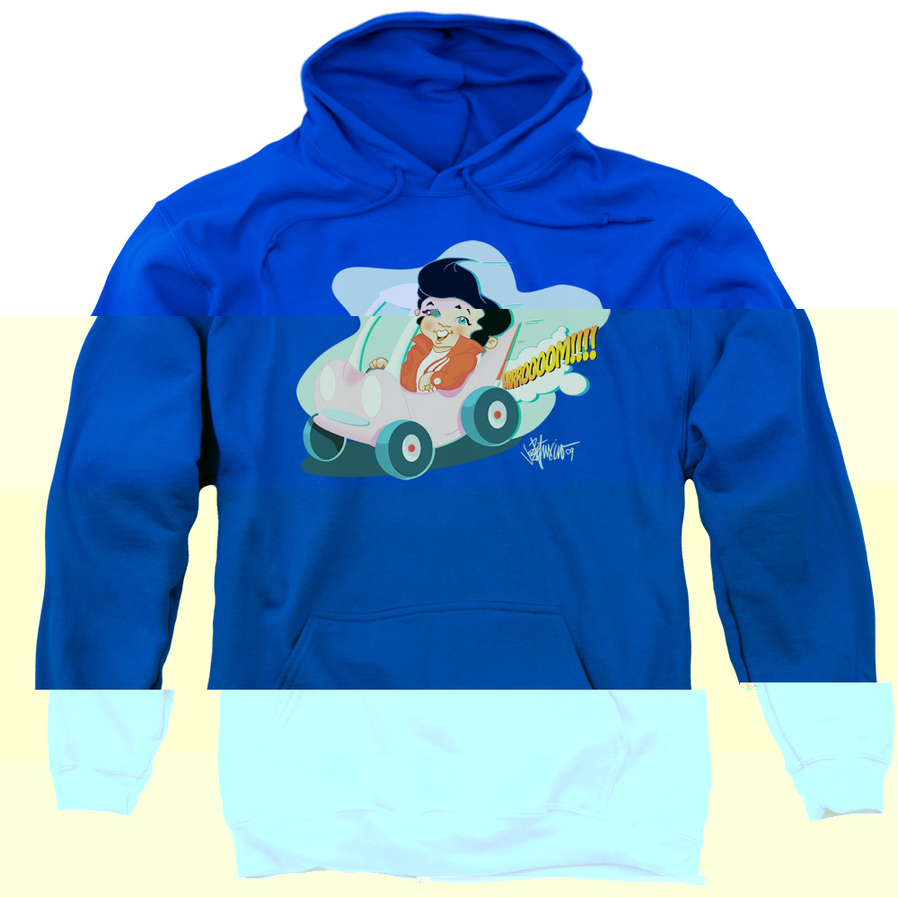 Elvis Presley Speedway Pullover Hoodie Sweatshirt Royal Blue