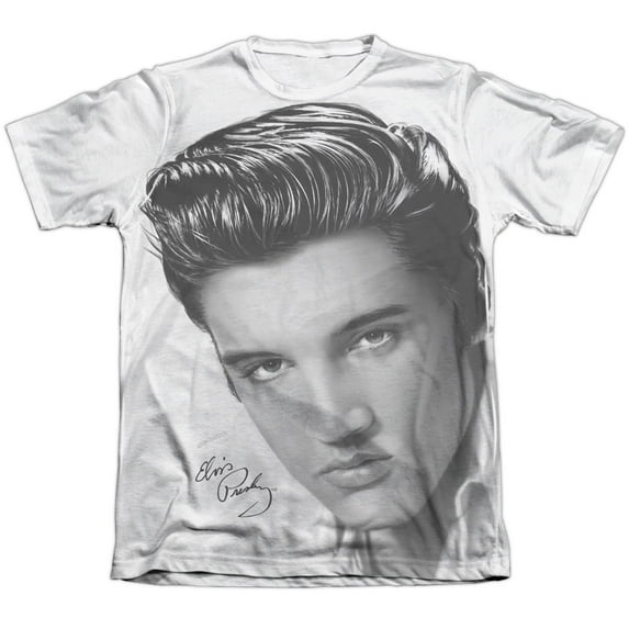 Elvis Presley Stare 2 Sublimated T-Shirt White