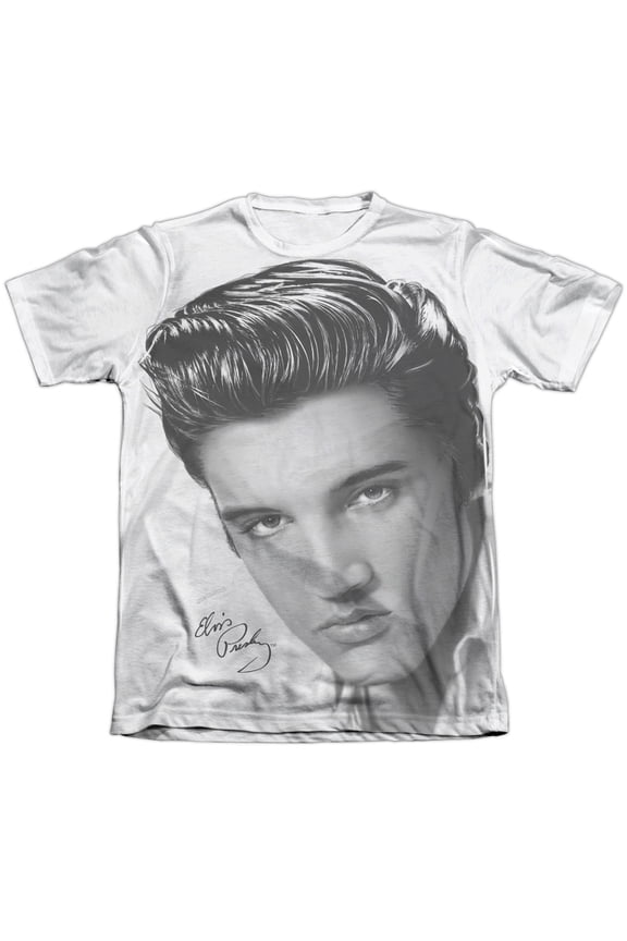 Elvis Presley Stare 2 Sublimated T-Shirt White