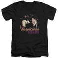 thumbnail image 1 of Elvis Presley Suspicious Minds S/S Adult V-Neck T-Shirt Black, 1 of 1