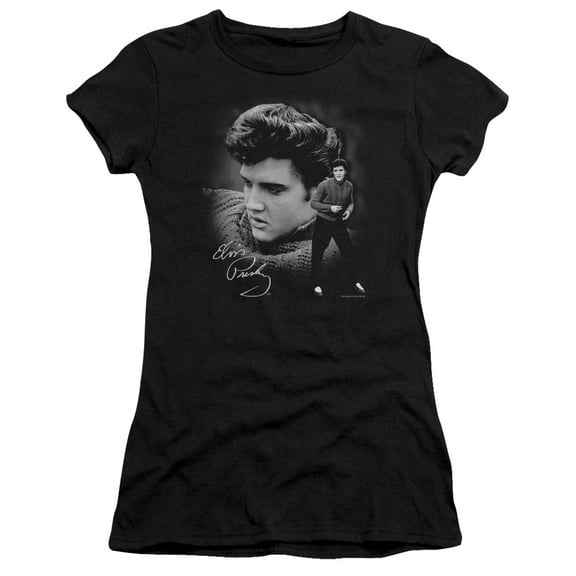 Elvis Presley - Sweater - Juniors Teen Girls Cap Sleeve Shirt - X-Large