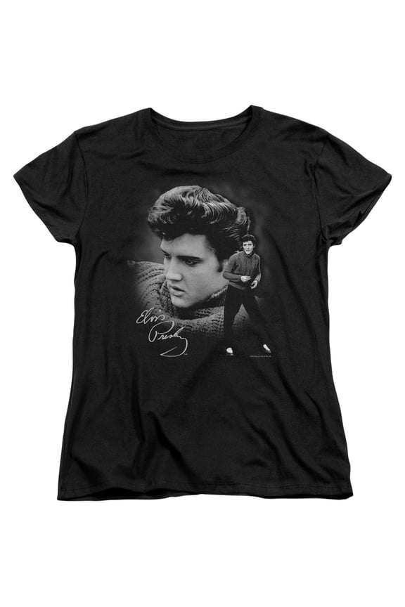 Elvis Presley Sweater Women's T-Shirt Black