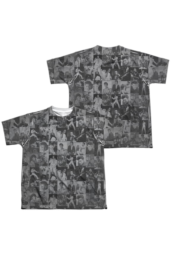 Elvis Presley TCB Crowd Youth Sublimated Crew T-Shirt White