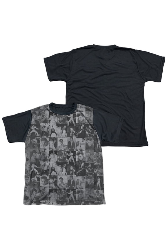 Elvis Presley TCB Crowd Youth Sublimated T-Shirt White