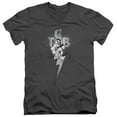 thumbnail image 1 of Elvis Presley TCB Ornate V-Neck T-Shirt Charcoal, 1 of 2