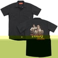 thumbnail image 1 of Elvis Presley Teddy Bear (Back Print) Work Shirt Black, 1 of 4