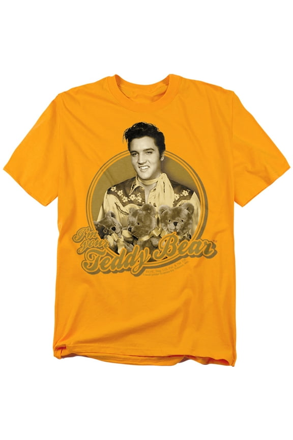 T-Shirt Teddy Bear Unisex Graphic Tee For Men & Women Gold 