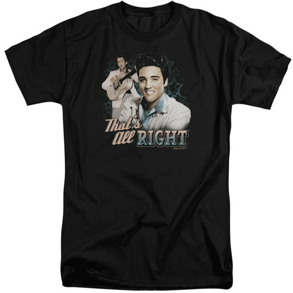 Elvis Presley Thats All Right S/S Adult Tall Black