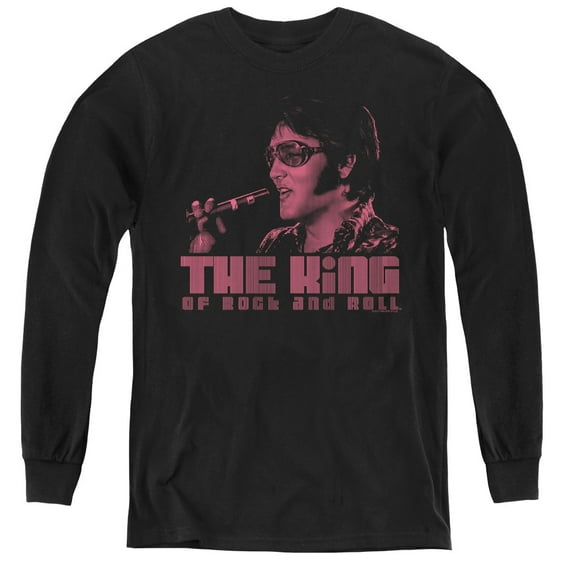 Elvis Presley The King Youth Long Sleeve T-Shirt Black