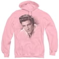 thumbnail image 1 of Elvis Presley The Stare Adult Pullover Hoodie Sweatshirt Pink, 1 of 1