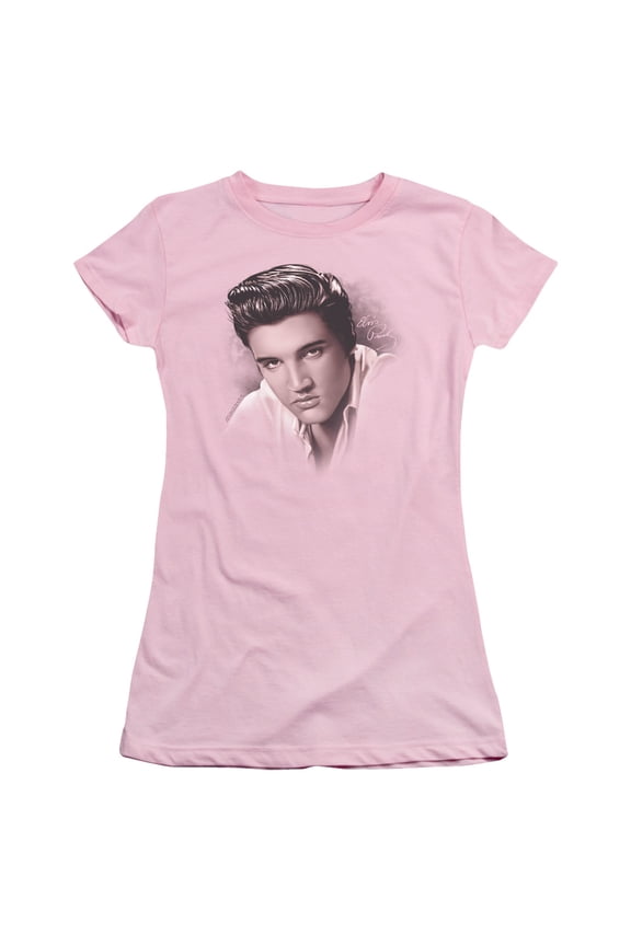 Elvis Presley - The Stare - Juniors Teen Girls Cap Sleeve Shirt - XX-Large