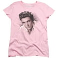 thumbnail image 1 of Elvis Presley The Stare Women's T Shirt (Medium) Pink, 1 of 5