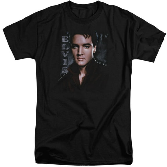 Elvis Presley Tough S/S Adult Tall Black