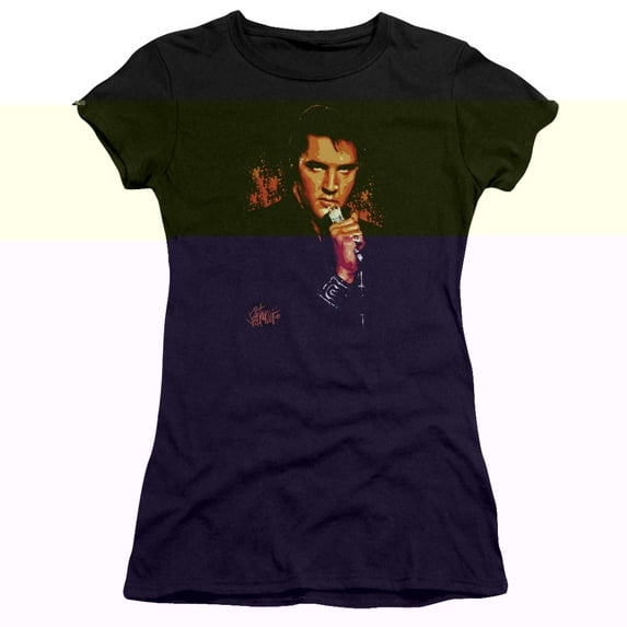 Elvis Presley Trouble Premium Junior Women's T-Shirt Black