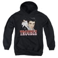 thumbnail image 1 of Elvis Presley - Trouble - Youth Hooded Sweatshirt - Small, 1 of 2