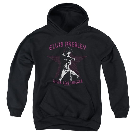 Elvis Presley Viva Las Vegas Star Youth Pullover Hoodie Sweatshirt Black