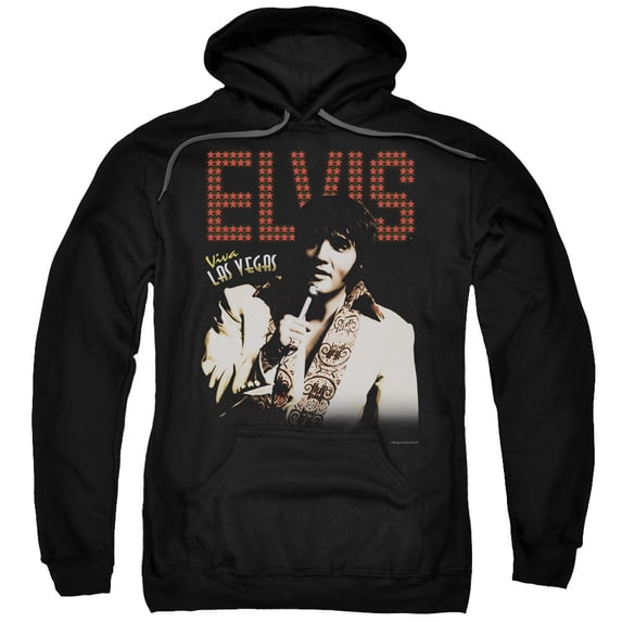 Elvis Presley Viva Star Adult Pullover Hoodie Sweatshirt Black