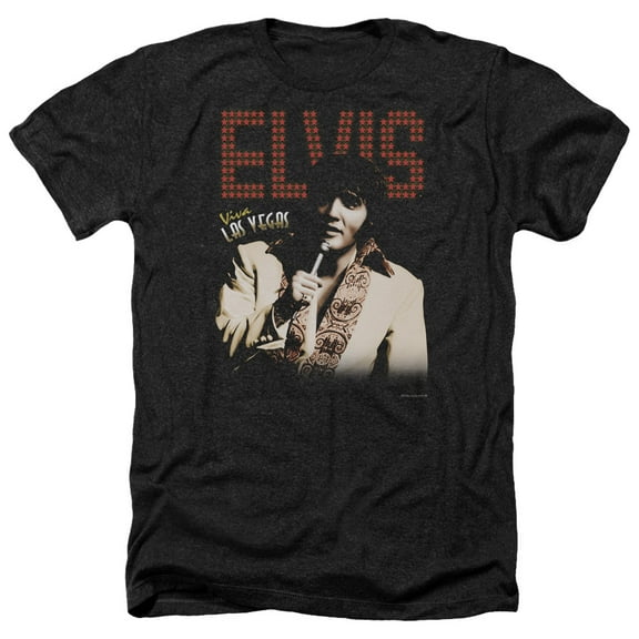 Elvis Presley - Viva Star - Heather Short Sleeve Shirt - Large
