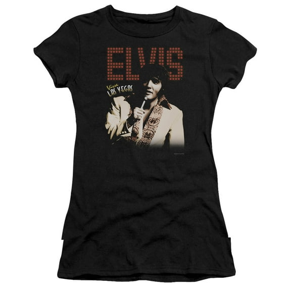 Elvis Presley Viva Star Premium Junior Women's T-Shirt Black