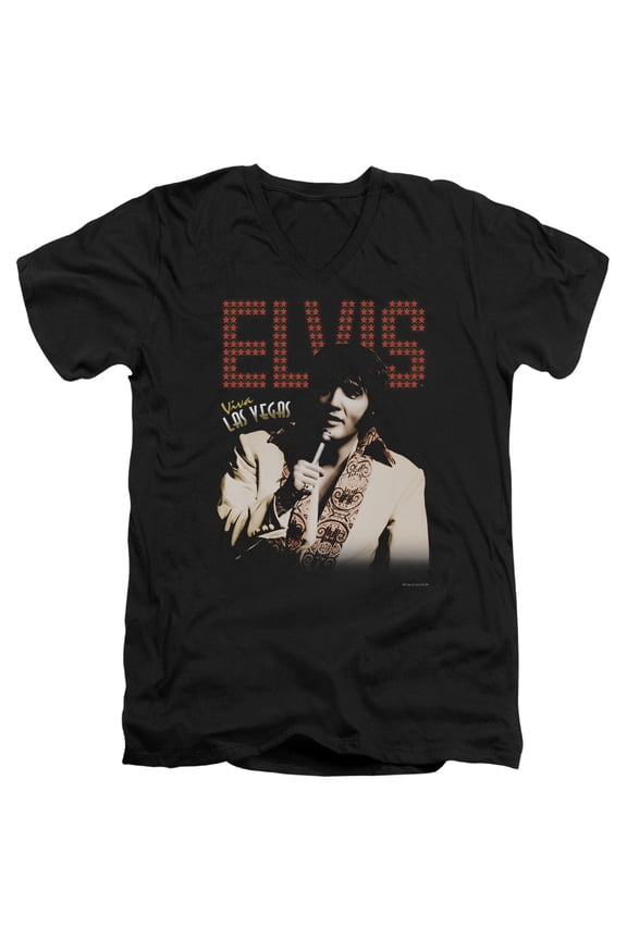Elvis Presley - Viva Star - Slim Fit V Neck Shirt - Medium