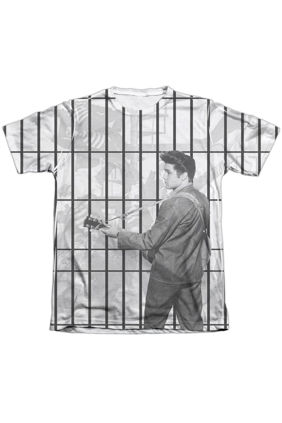Elvis Presley Whole Cell Block Sublimated T-Shirt White