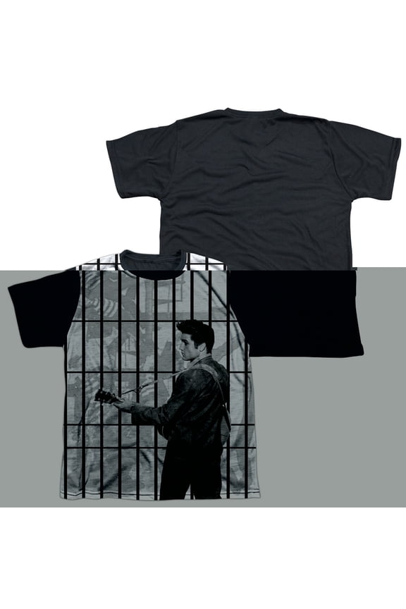 Elvis Presley Whole Cell Block Youth Sublimated T-Shirt White
