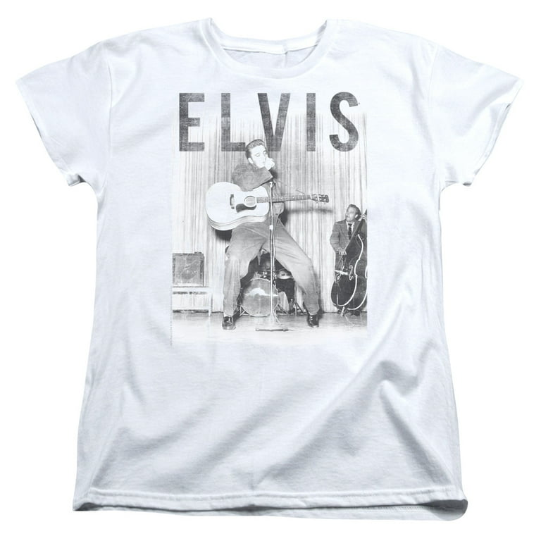 Elvis Presley With the Band Women's Medium Short Sleeve T