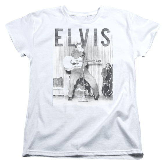 Elvis Presley - With The Band - Women's Short Sleeve Shirt - XX-Large