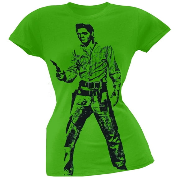 Elvis Presley Women's Juniors Standoff Short Sleeve T Shirt