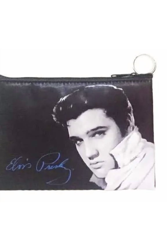 Elvis Presley black make-up bag 6.2 x 4.8 E8751