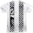 thumbnail image 1 of Elvis Presley/checkered Bowling Shirt -  S/s Adult 100% Poly Crew - White - 3x, 1 of 2
