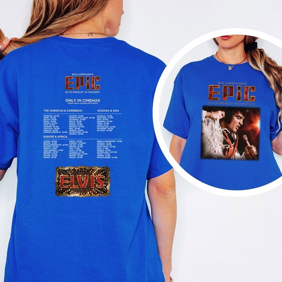 Elvis Presley in Concert 2026 All Over Print Shirt, Music Concert Tee, Unisex Tee Multi