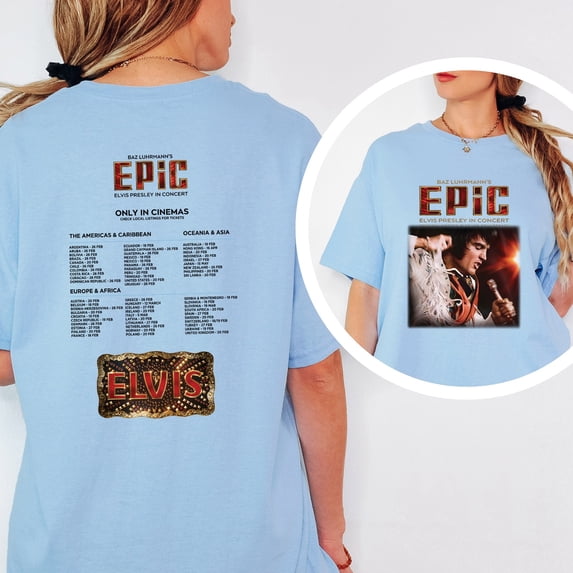 Elvis Presley in Concert 2026 All Over Print Shirt, Music Concert Tee, Unisex Tee Multi