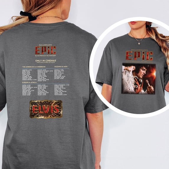 Elvis Presley in Concert 2026 All Over Print Shirt, Music Concert Tee, Unisex Tee Multi