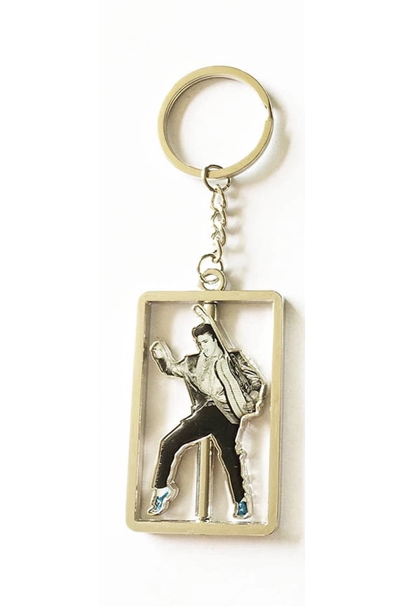 Elvis Presley key chain Silver