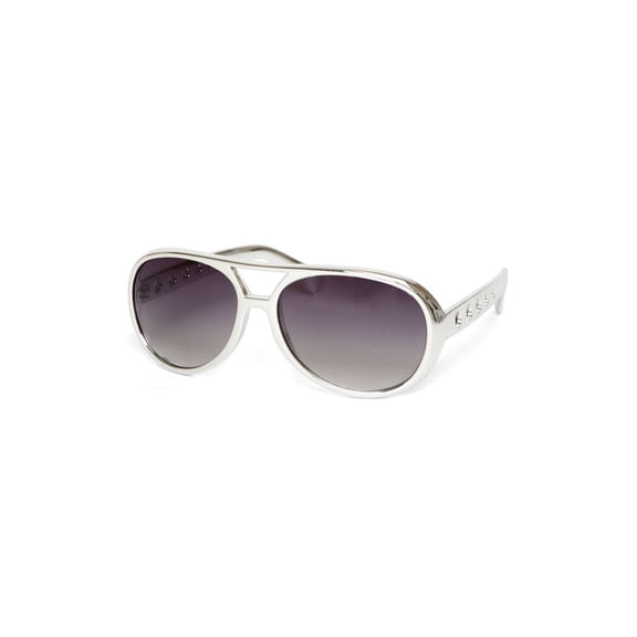 Elvis Pressley Style Sunglasses Burning Love, Silver