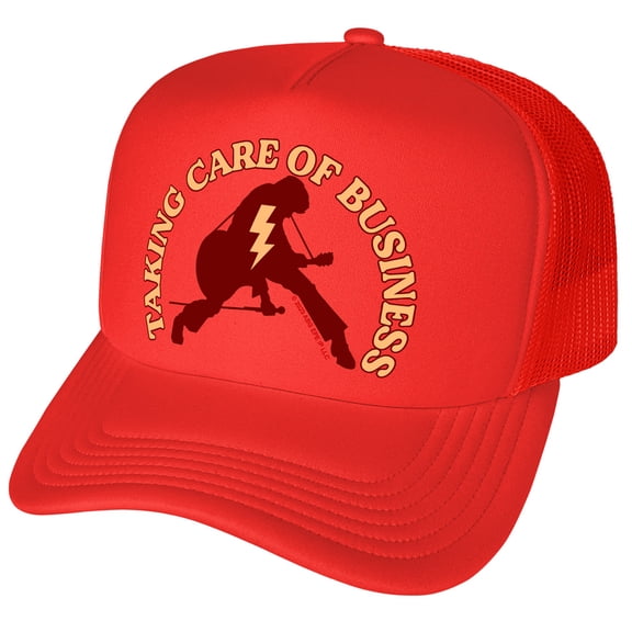 Elvis Taking Care Of Business Foam Snapback Trucker Hat - Unisex for Men and Women