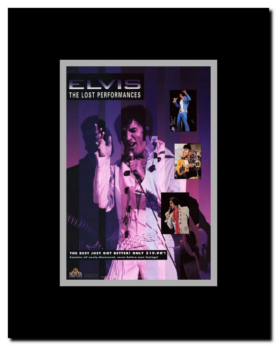 Elvis The Lost Performances Framed Movie Poster