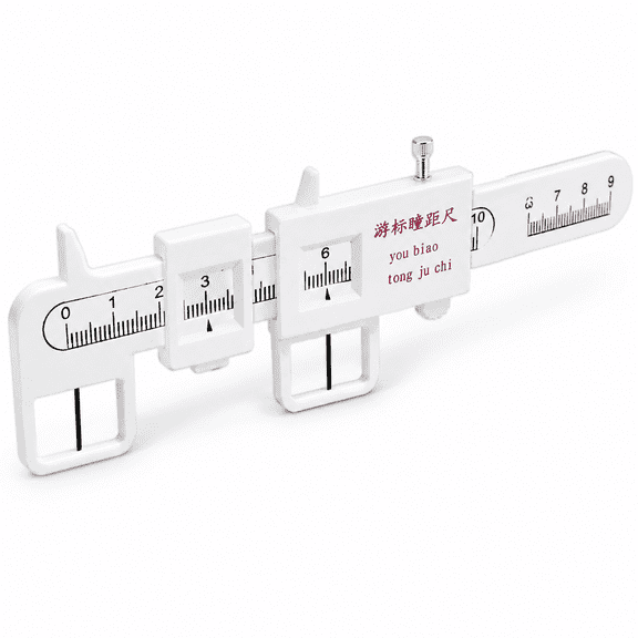 Elvoria Measure Optical Vernier PD Ruler Plastic PD Ruler for Eyeglasses pupillary Distance Ruler Ophthalmic Pupil Distance Measuring Tool (1 Pack)