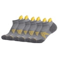 thumbnail image 1 of Elvqul Ankle Socks for Men Breathable Non Slip Cotton Gym Yellow Mens Sock 6 Pairs, 1 of 3