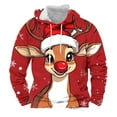 thumbnail image 1 of Elvqul Athletic Hoodies for Men Shirts Ugly Pullover Long Sleeve Holiday Christmas Mens Hoodies Retro, 1 of 5