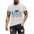 thumbnail image 1 of Elvqul Black Shirts for Men Graphic Star Pullover Big and Tall Fourth of July Tee Shirts Independence Day Crew Neck Short Sleeve Mens Shirts Travel, 1 of 5