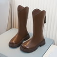 thumbnail image 1 of Elvqul Boots for Girls,Shoes for Girls,Winter Zipper Riding Boot Faux Leather Size 10 Girls, 1 of 7
