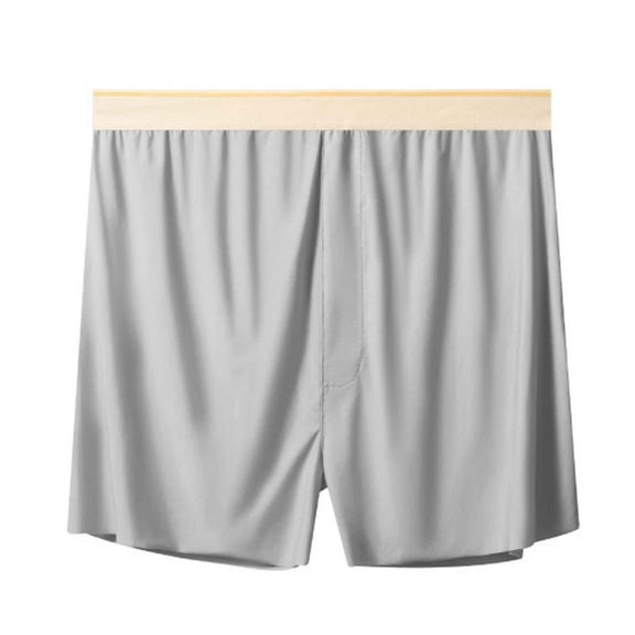 Vetsdori Boxer Briefs Underwear for Men Solid Pull-On Casual Size Large Soft And Comfortable Gray Breathable Mens Underwear Trendy